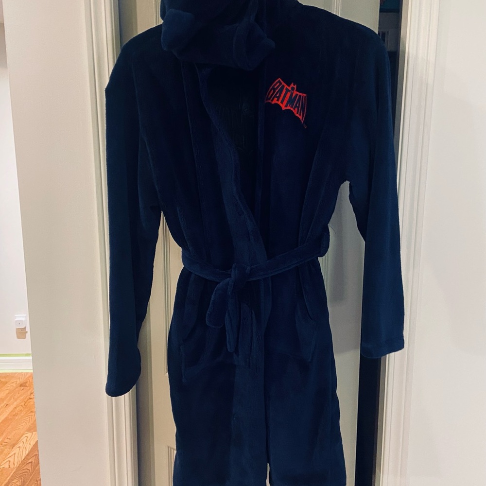 Luxurious Navy Blue Plush Robe - Picture 4 of 6